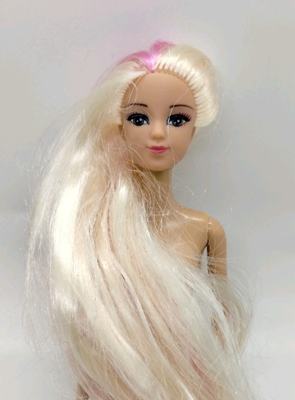 12" Brooklyn Lollipops Fashion Doll - Blonde Hair with Pink Stripe - Blue Eyes